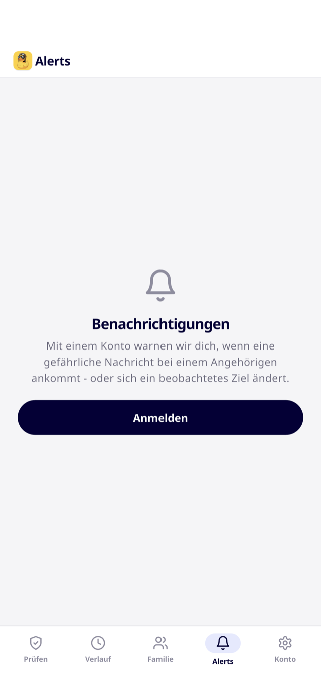 Scampilot für iPhone - alerts