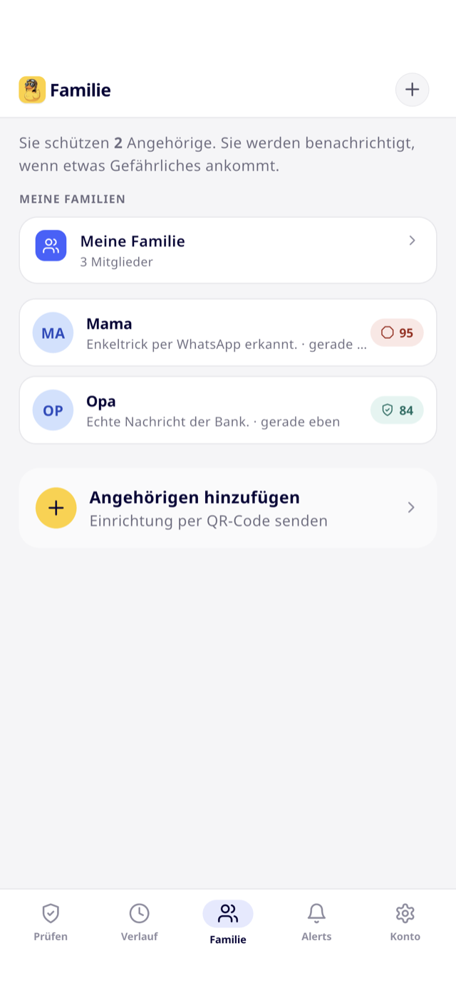 Scampilot für iPhone - family