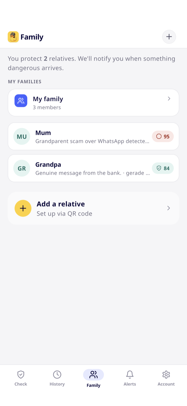 Scampilot for iPhone - family