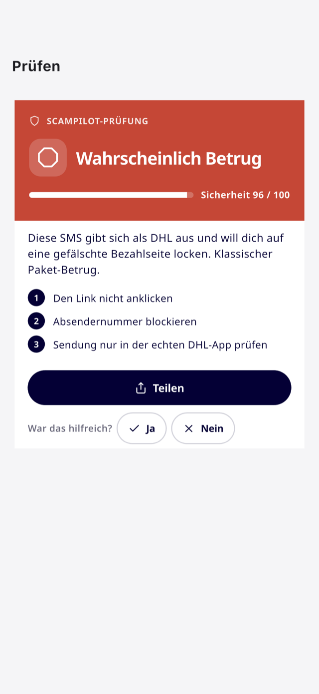 Scampilot für iPhone - verdict